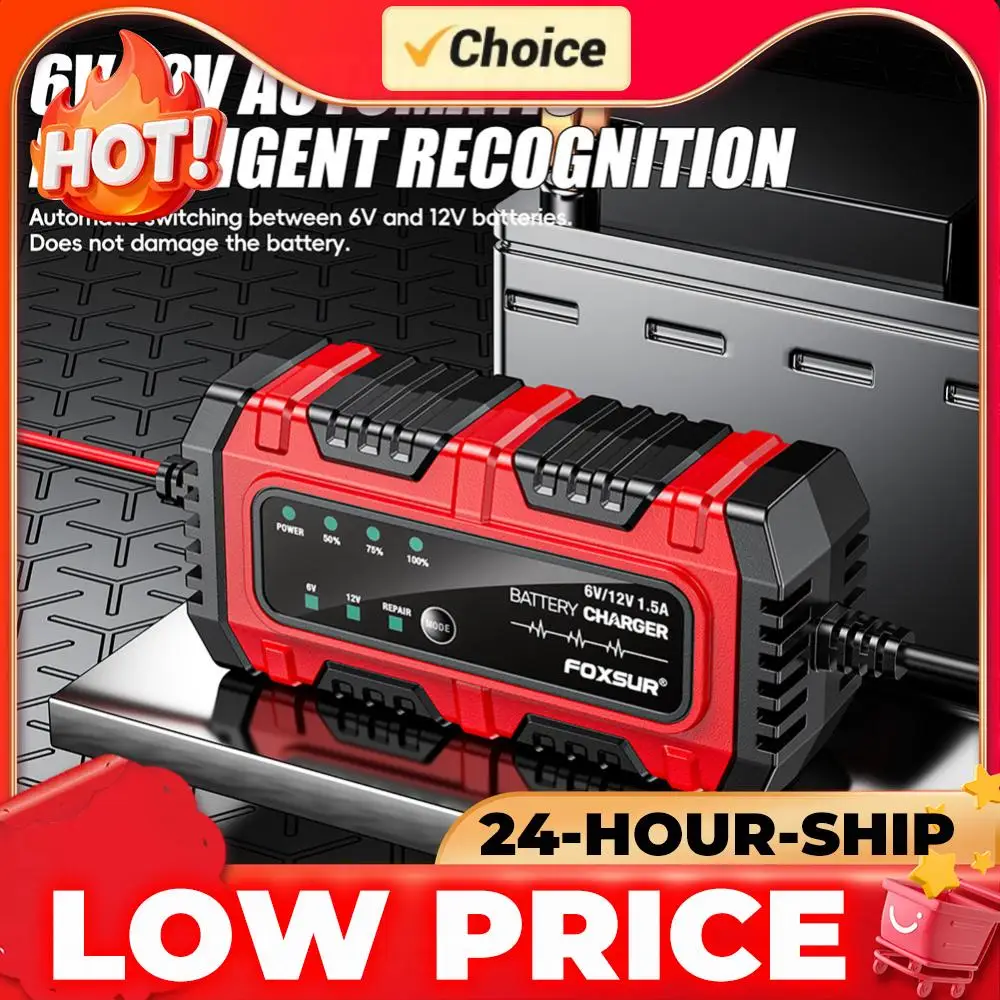 

Зарядное устройство для электромотоциклов 6В/12В 1.5А, зарядное устройство для аккумуляторов мотоциклов и автомобилей, блок зарядки для легковых и грузовых автомобилей, лодок, внедорожников