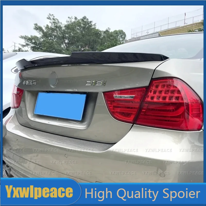 

For BMW E90 3 Series Spoiler 320i 320d 2005-2011 M4 Style ABS Plastic Rear Trunk Lip Spoiler Wing Body Kit Accessories