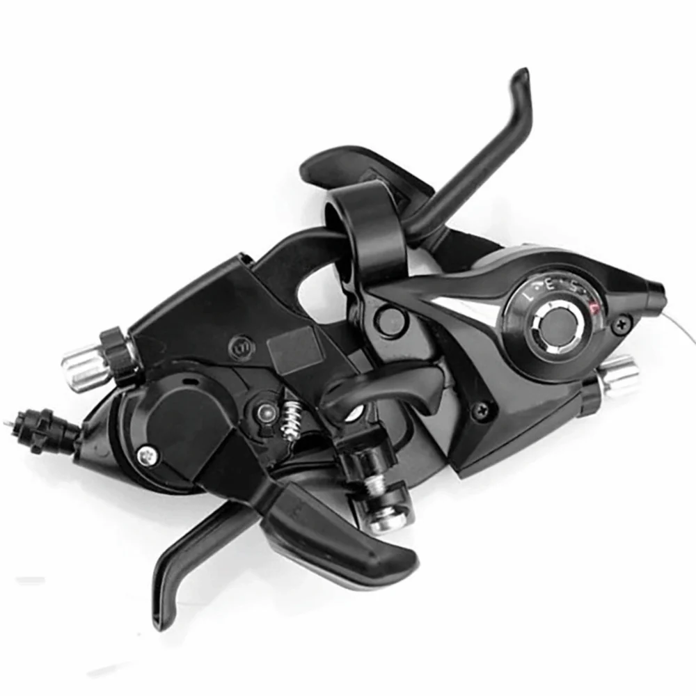 21 Speed Bike Brake Lever Shifter Ergonomic Easy Install Left Right Brake Lever Shifter V Brake Mountain Bike Levers Shifter