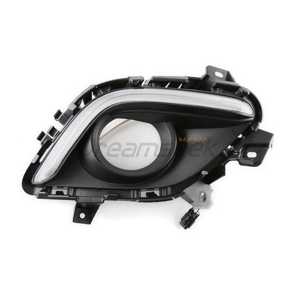 LED DRL For Mazda6 Atenza 2014 2015 2016 Daytime Running Light Driving Fog Lamp With Turn Signal Front Bumper Indicator Daylight