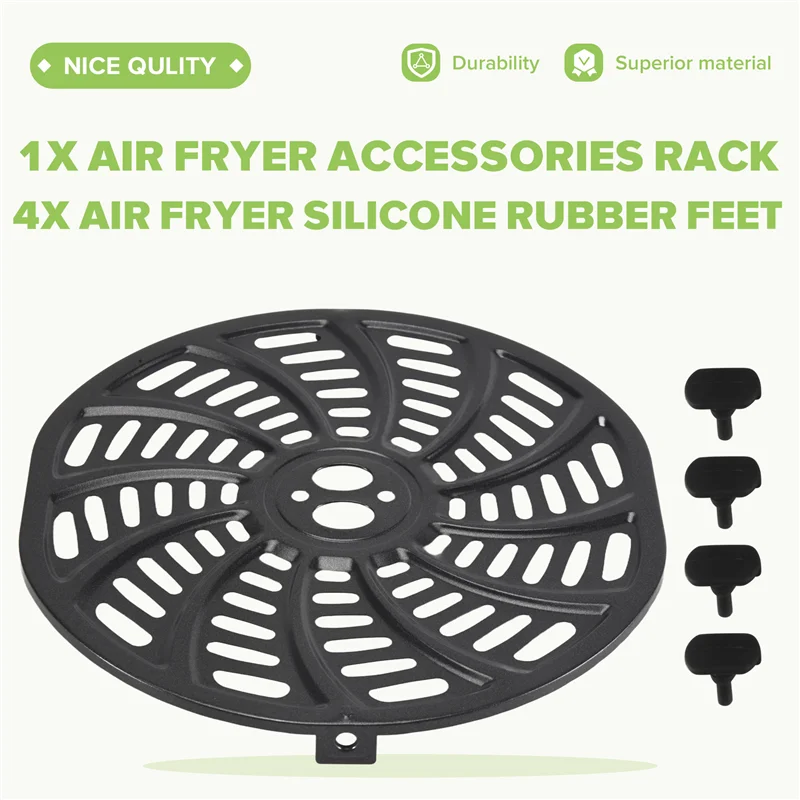 N98R مقلاة هوائية صينية شواء لـ Gourmia GAF698/GAF686 6QT مقلاة هوائية غير لاصقة مقلاة شواء طبق هش آمن للاستخدام في غسالة الأطباق