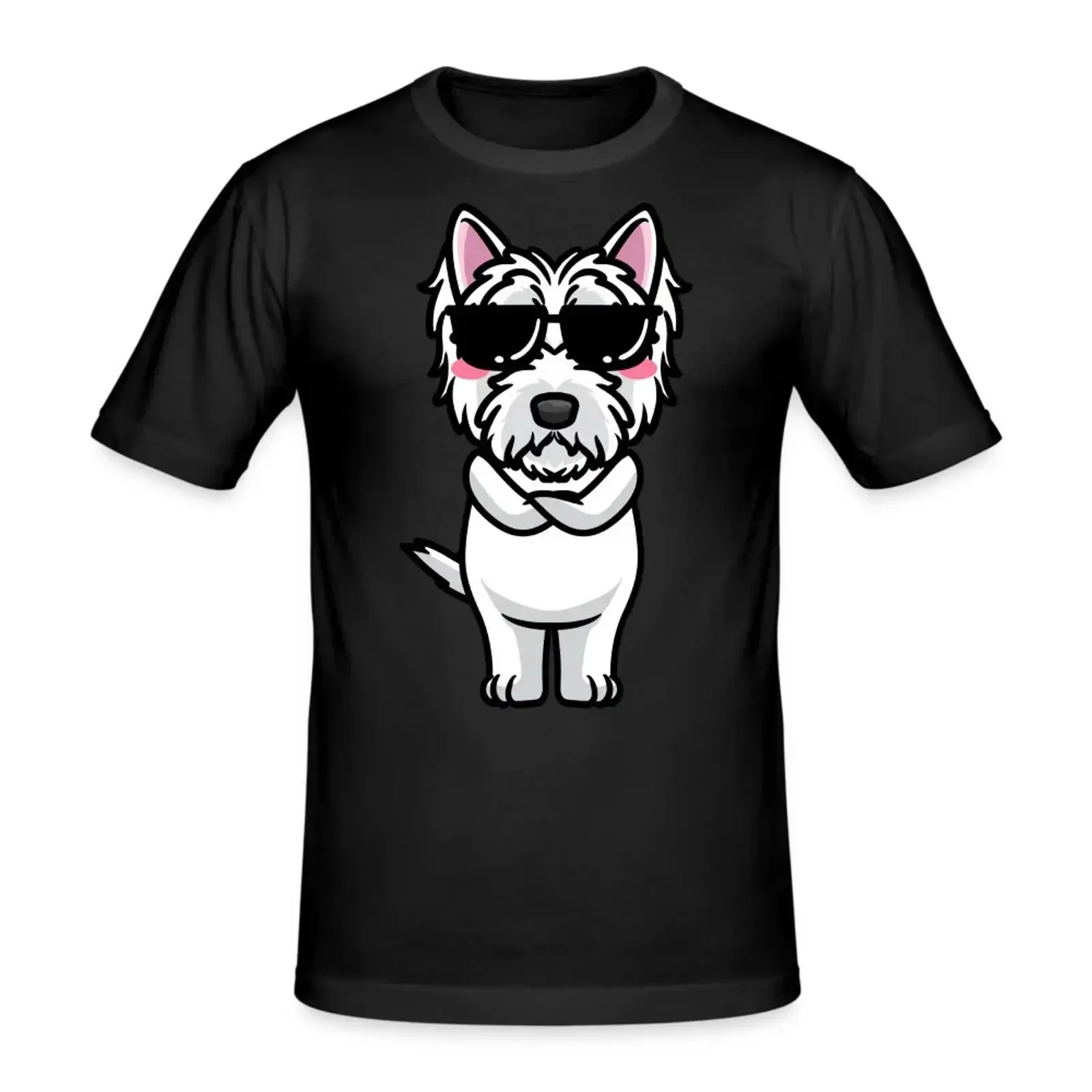 West Highland White Terrier T Shirt Hund Westie Geschenk vintage Washed Comfortable homme Top For Everyday Wear graphic Casual