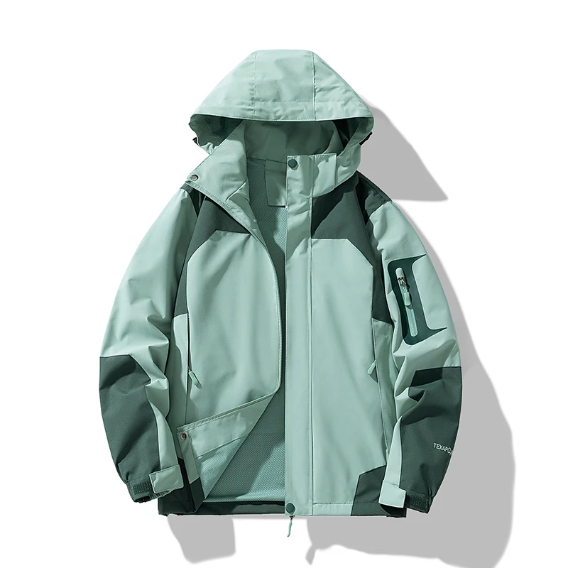 

Spring and Autumn Unisex Jacket Single Layer Outdoor Couple Jacket Mens Women's Breathable Sports Windproof Water Resistant Coat