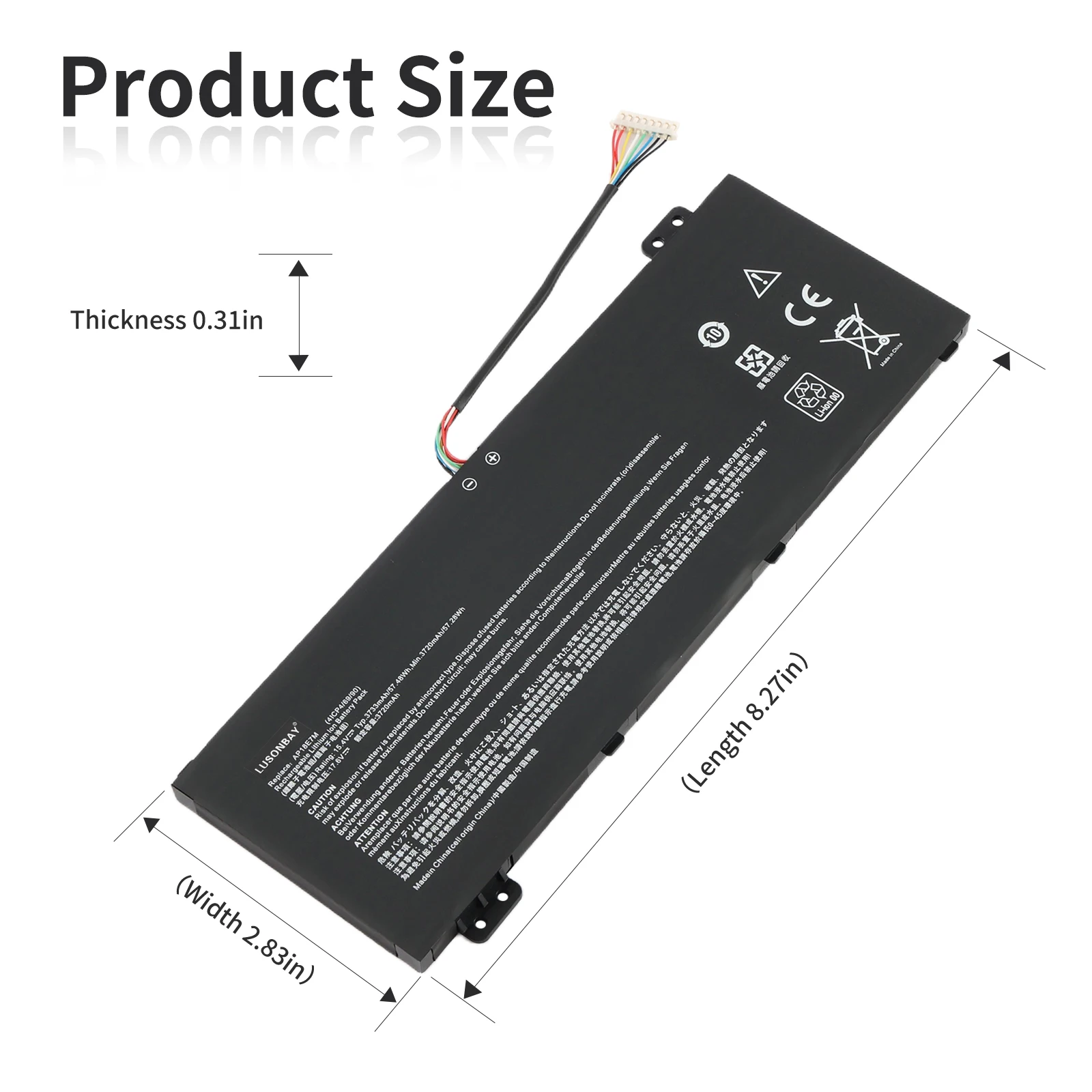LUSONBAY AP18E7M AP18E8M Laptop Battery for Acer Nitro 5 AN515-54 AN515-55 AN517-51 7 AN715-51 Aspire 7 A715-74 A715-74G Series
