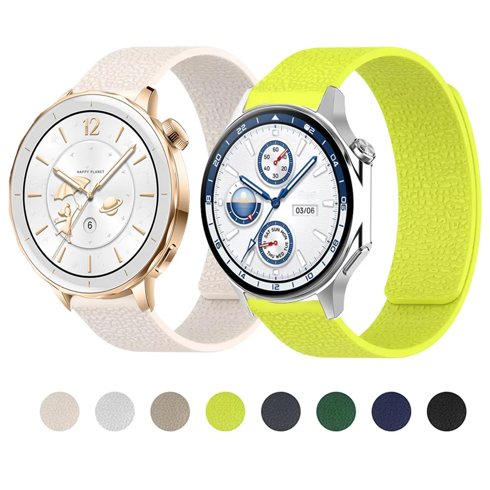 18/20/22mm Magnetische Schleife Strap Für OnePlus Uhr 3/2 2R Silikon Litschi muster Armband Für OPPO Uhr X X2 mini 4 Pro Band