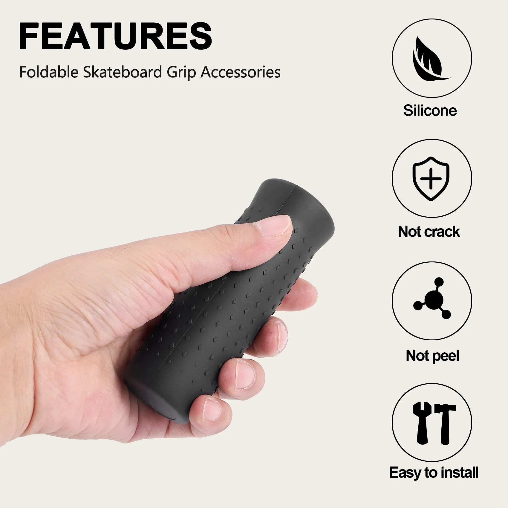 

HOES-детали ручки для руля для Ninebot MAX G30, умный электрический самокат, складная ручка для скейтборда, аксессуары