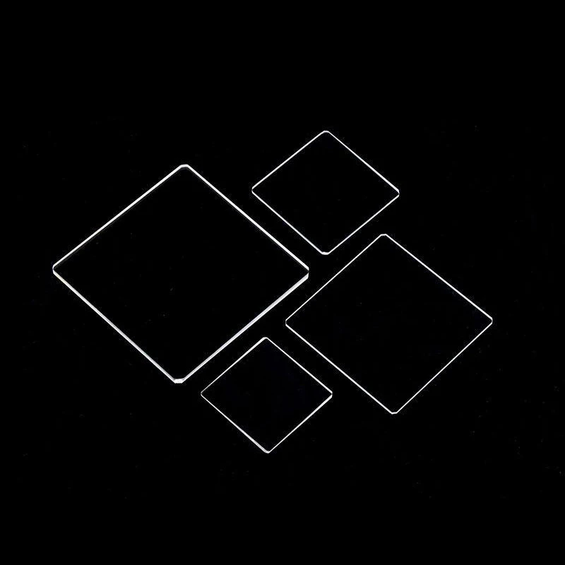 Quartz glass sheet optical high temperature resistance JGS2 square sheet thin 2mm 1mm 0.5mm scientific research special