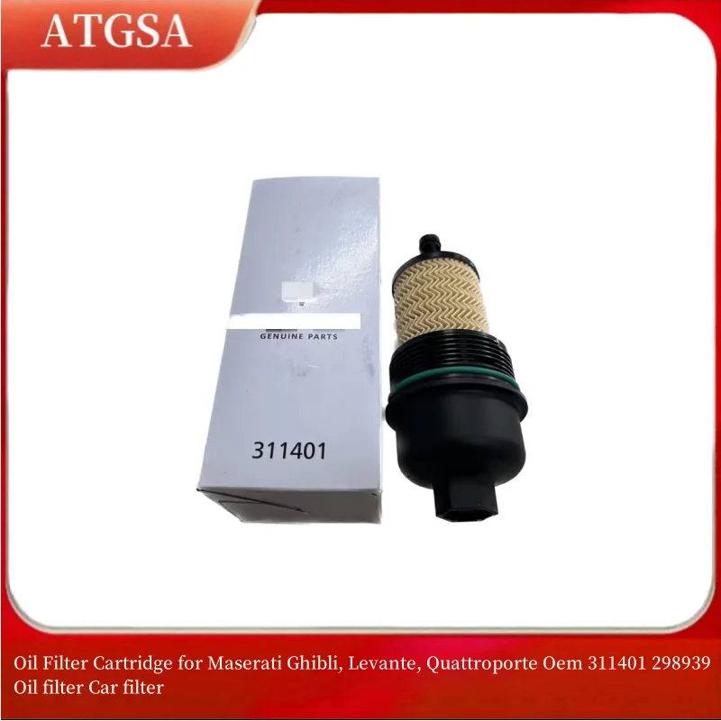 

Oil Filter Cartridge for Maserati Ghibli, Levante, Quattroporte Oem 311401 298939 Oil filter Car filter