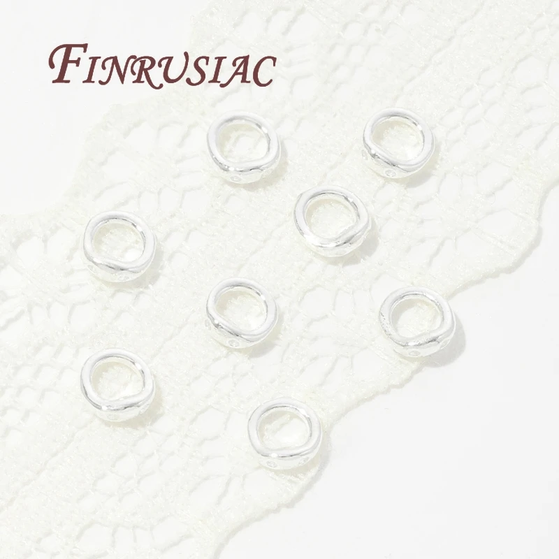 20Pcs 2 Holes Connecting Rings For Jewelry 18K Gold Plated Connectors For Bracelets Accessories,Findings For DIY