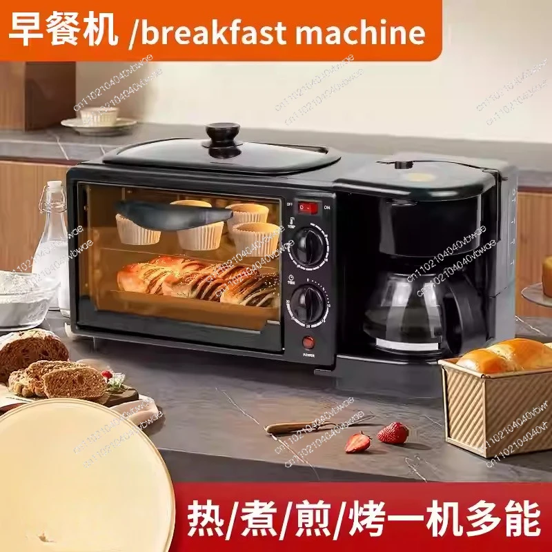 

Экспортная многофункциональная бытовая хлебопечка 3-в-1 машина для завтрака маленькая электрическая духовка автоматический тостер