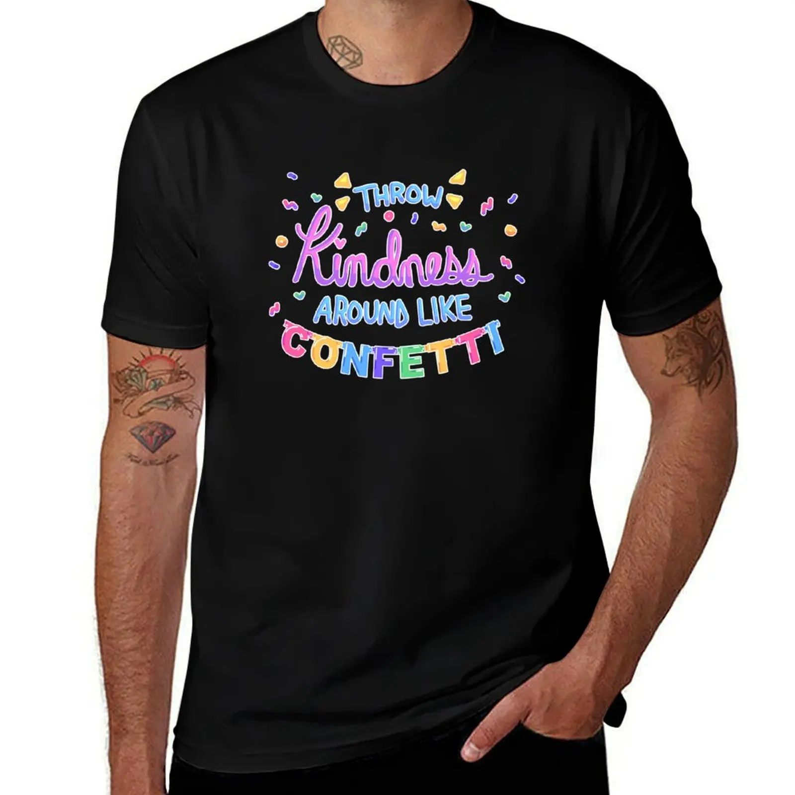 Throw Kindness Around Like Confetti T-Shirt Casual Street Style Short Sleeve Tee T-Shirt