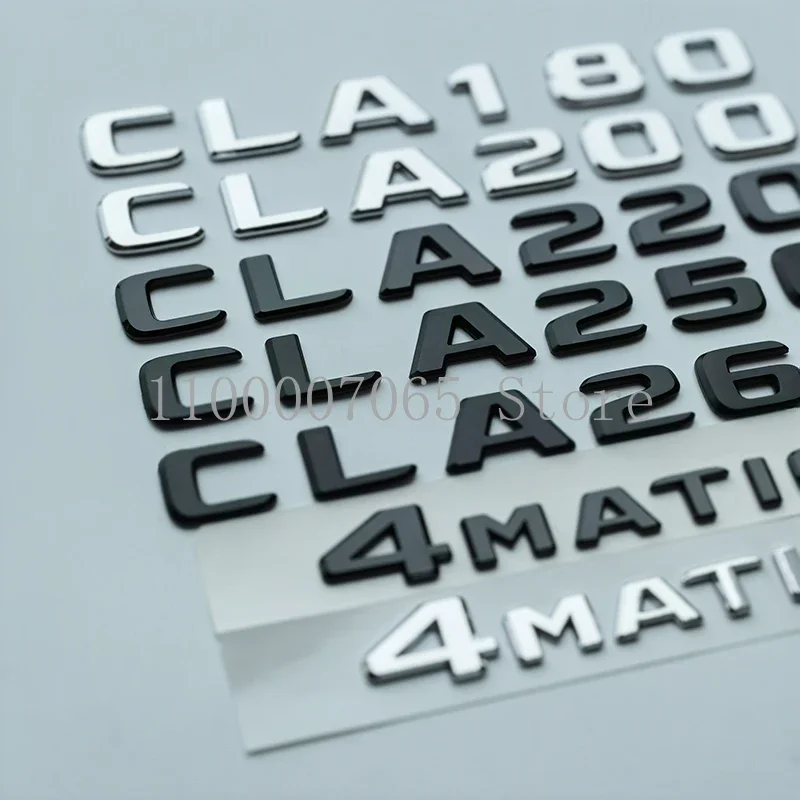 2017 Letters CLA180 CLA200 CLA220 CLA250 CLA260 4Matic ABS Emblem for W117 Car Trunk Nameplate Logo Sticker Rear Star Badge