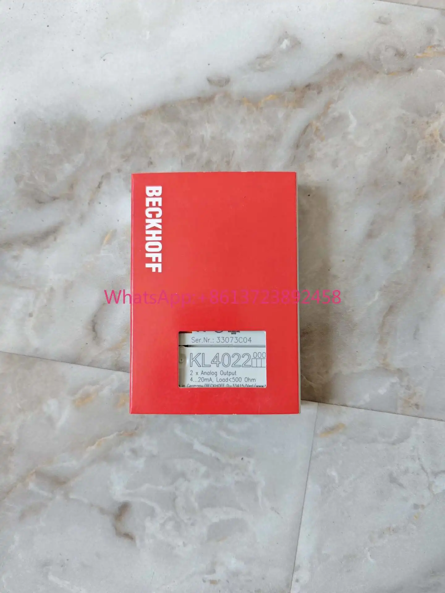 

Beckhoff KL4022 module, 2 analog outputs, 4... 20mA, load less than 500Ω, original genuine