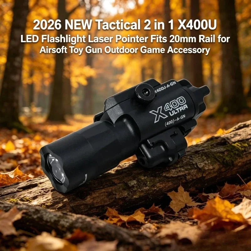 Compact X400U Rail Mount LED Red Light Laser, Multi-use 20mm Picatinny Decor Fittings for Blaster Models