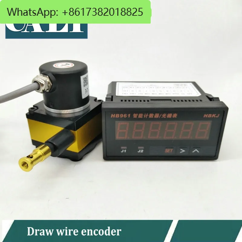 CALT CESI-S1000P  draw wire displacement sensor length measuring device with display HB961