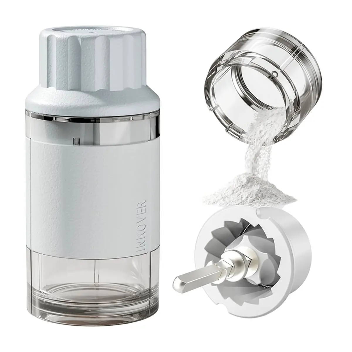 《TOP RATED》Ceramic Core Small Pill Crusher Fine Powder,Manual Pill Grinder for Elderly & Pets, for Arthritic Hands EU Plug