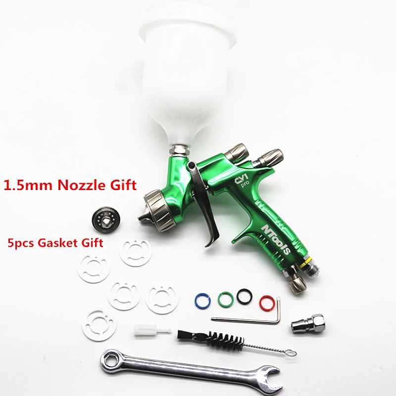 LVLP Paint Spray Gun 1.3mm Nozzle Air Spray Gun With 1.5mm Nozzle Varnish Paint Sprayer /Air Spray Gun/Air Tools/Two Nozzle Size