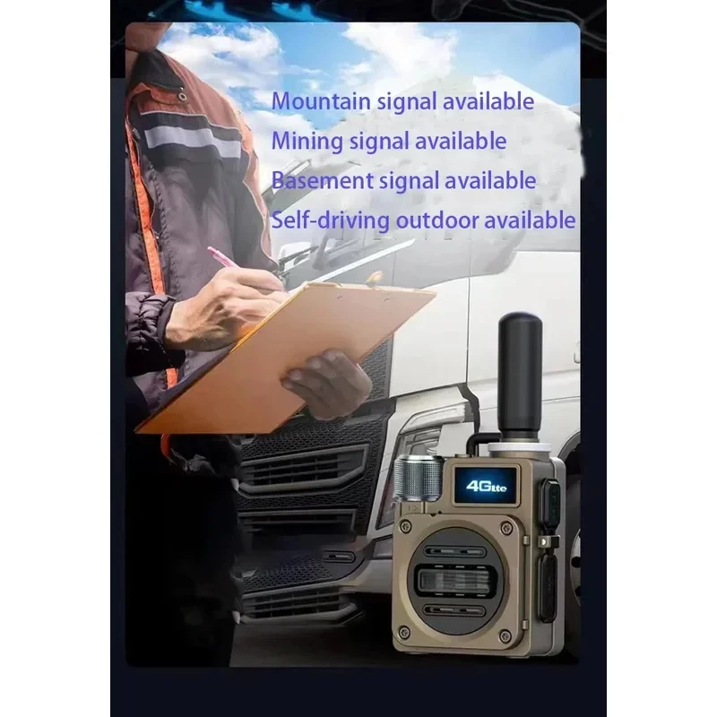 (Sea shipping) Network POC 100KM 200KM 5000KM Long Range Global GSM Handy Talky Real PTT SIM Card World Internet mobile radio view 5