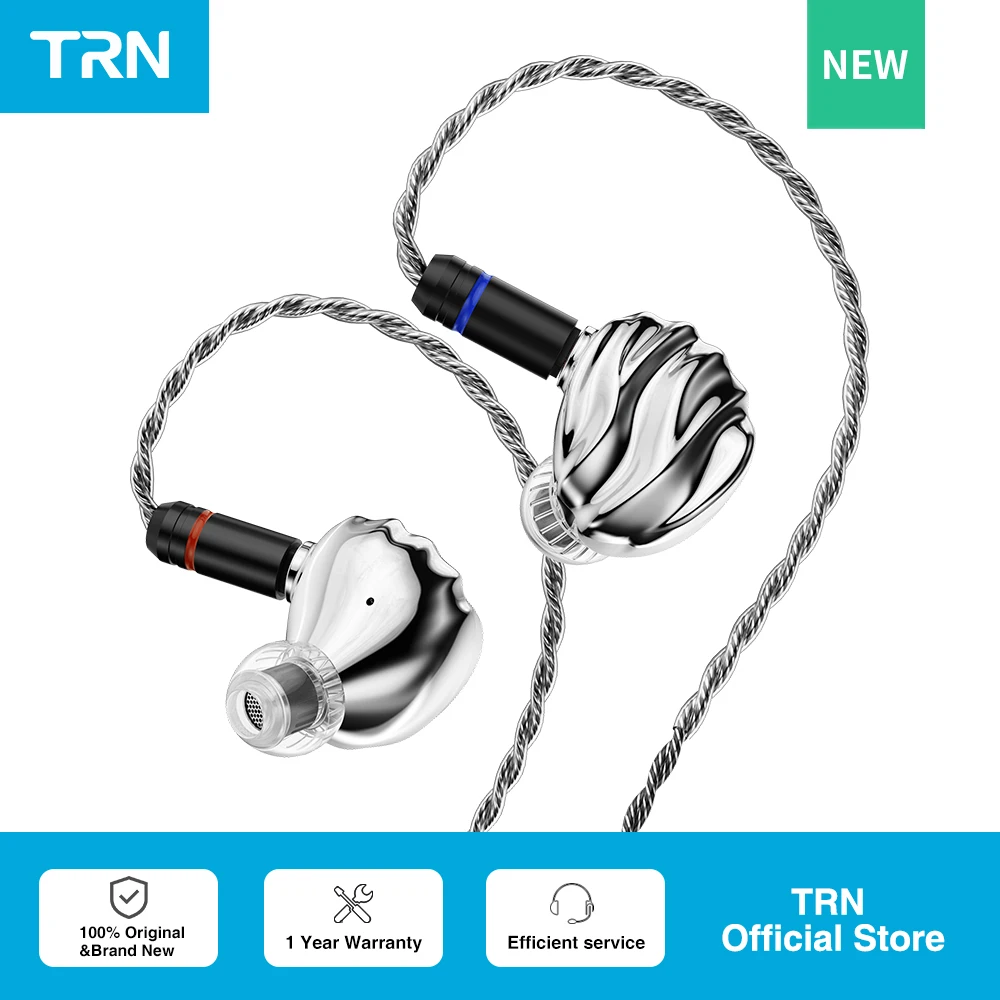 

Trn Four-unit Dynamic Driver Planar Hybrid Headphones Triple Dynamic + Planar Acoustic Architecture Headphones