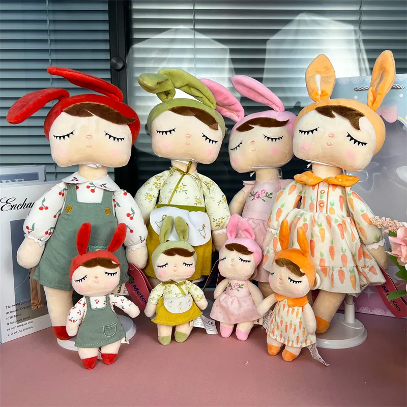 Metoo Angela Pastoral Bunny Princess Doll,Rural Style Stuffed Plush Cute Toy Kids Birthday Gifts for Baby