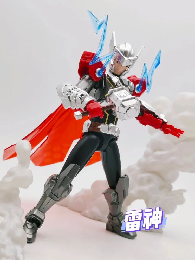 Keeppley 1e van de Marvel Super Armor-bouwstenen: Space Battle - Iron Man, Spider-Man en Thor-bouwbeeldje