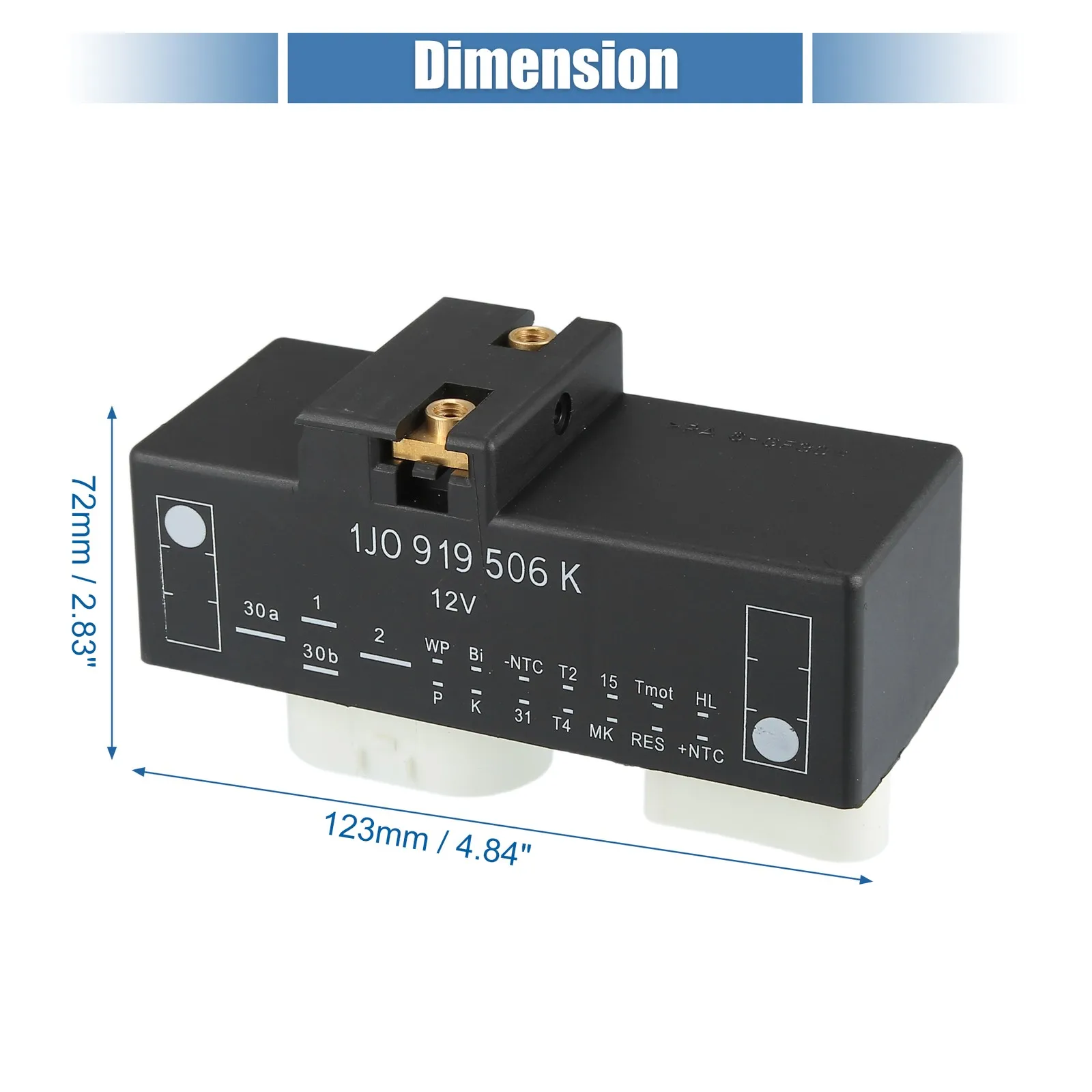 

18 Pin Solenoid Relay No.1J0919506K DC 12V 40A Starter Relay for Audi TT 00-06
