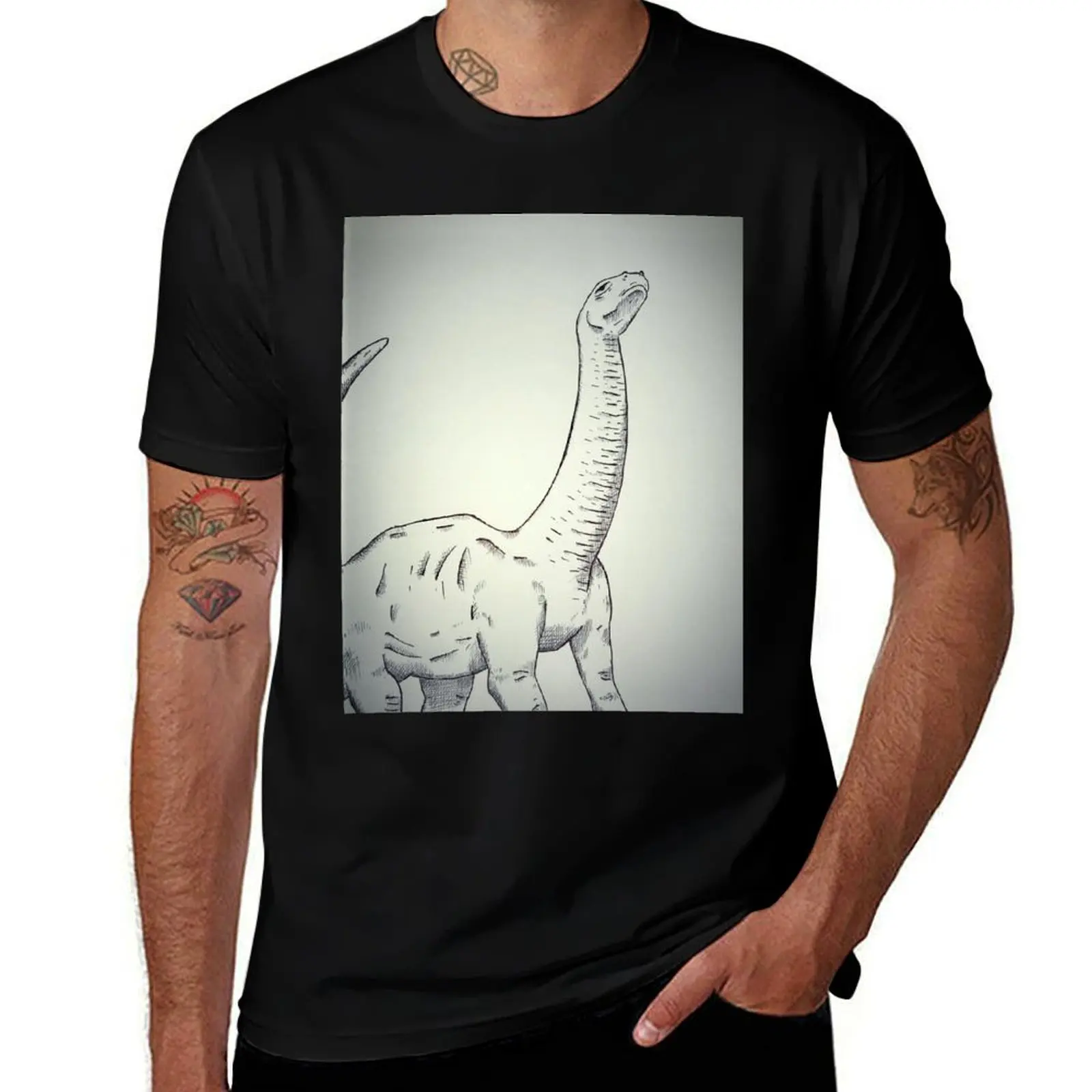 

Brontosaurus wants to be bros T-Shirt printed t shirts for man t shirts with prints T-Shirt