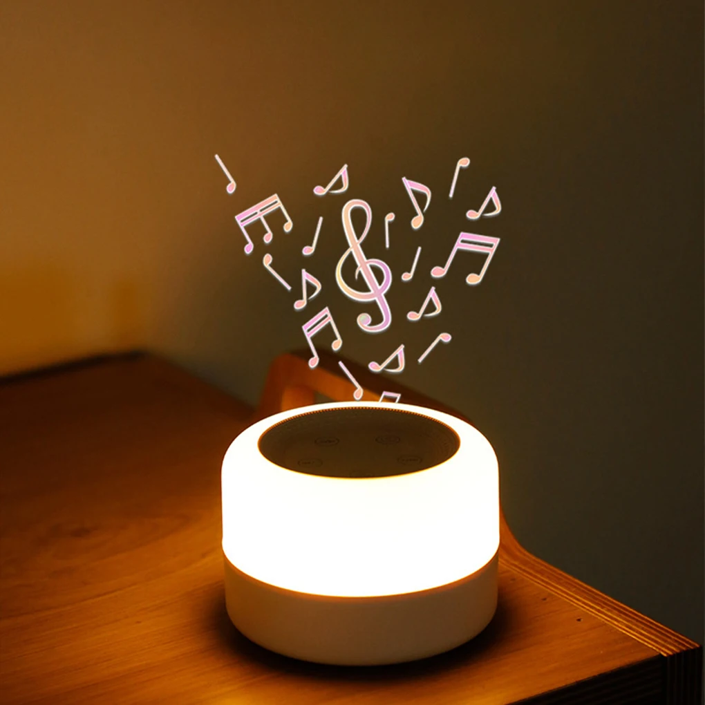 M1 Noise Sound Machines with Night Light Sleeping Relaxation for Baby Portable Touch Adjustable USB Rechargeable for Home Travel