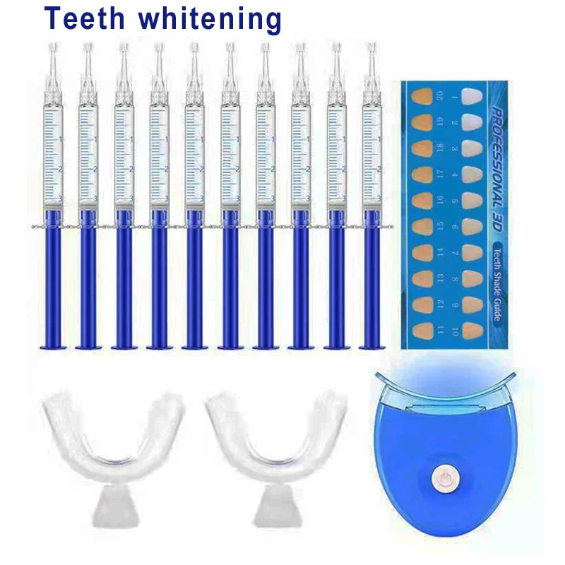 NOVO Kit Clareamento Dental 44% Peróxido Sistema de Branqueamento Odontológico Kit Gel Oral Dente Branqueador Dental Equipamentos odontológicos