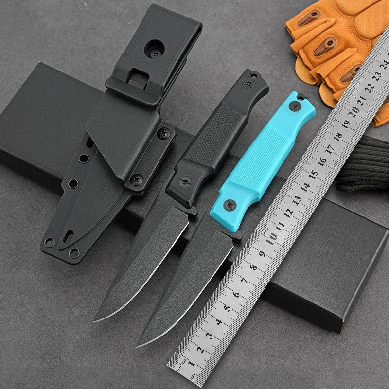 

New 5500 Camping Survival Outdoor Knives D2 Blade ABS Handle Fixed Blade Knife Survial Tactical Hunting Knife EDC Tools K Sheath
