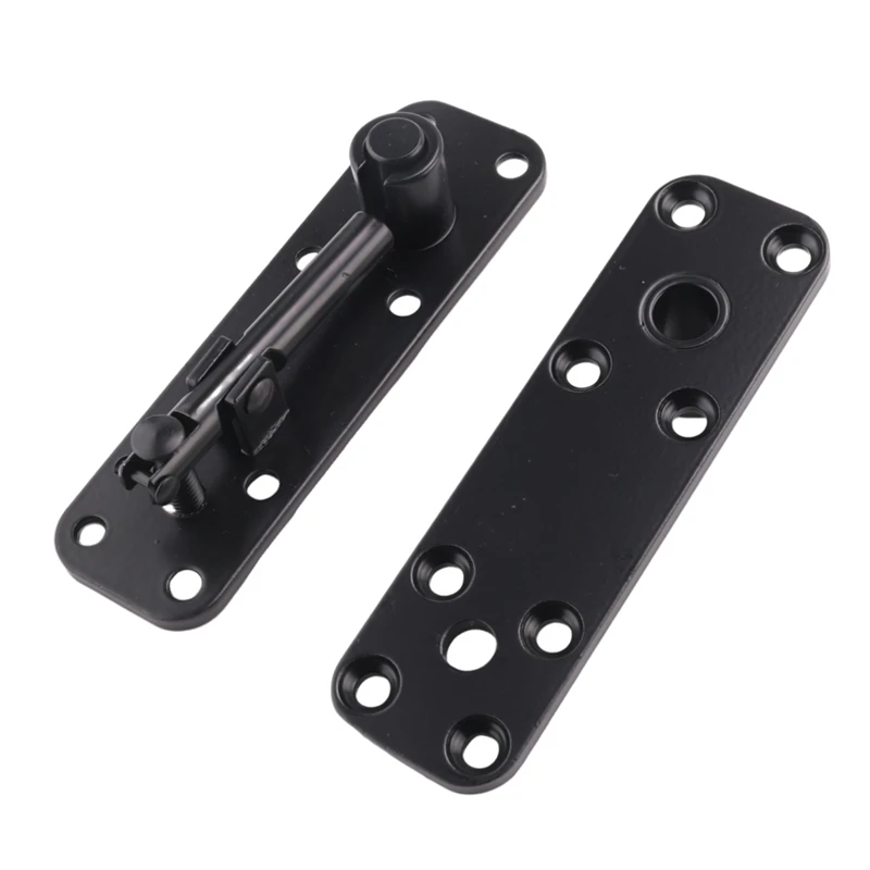 1Set Invisible Door Hinge  Duty Pivot Door Hardware Swing Door Hinge 360° Rotating Invisible Door Hinge Black