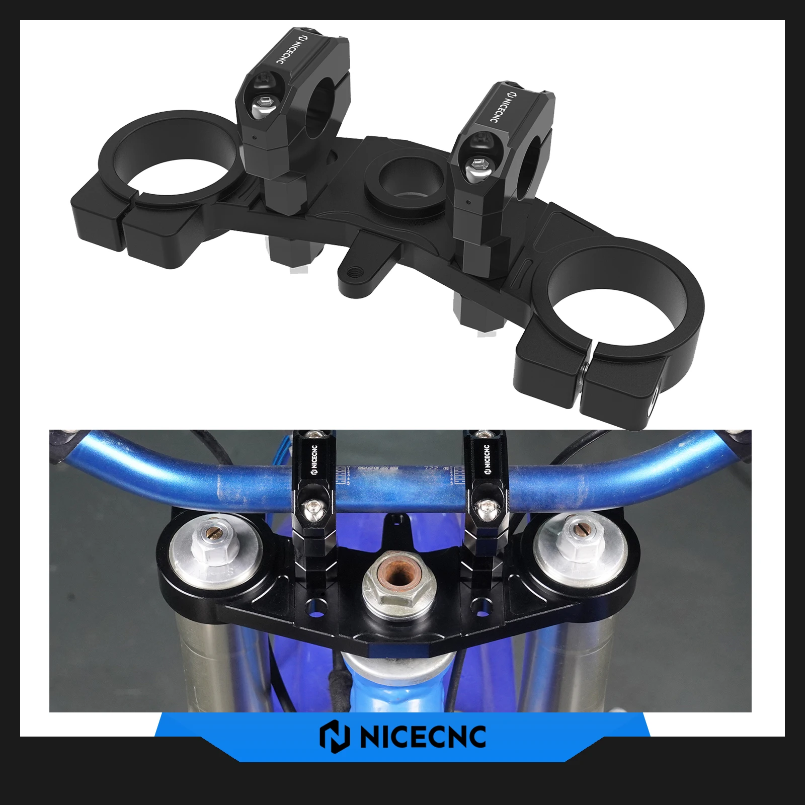 

Комплект верхних креплений руля NICECNC для мотоциклов Yamaha YZ85 2002-2022 и YZ80 1993-2001