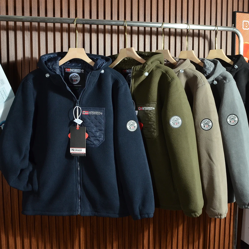 

Мужская утепленная куртка с капюшоном для активного отдыха, теплая универсальная осенне-зимняя куртка с однослойной хлопковой подкладкой, на молнии, с длинными рукавами