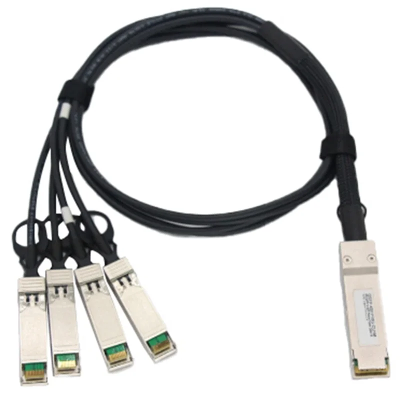 

Высокоскоростной кабель T35C 40G 4X10G QSFP+ к SFP+ ЦАП 1 в 4 для многофункционального кабеля Huawei, 1 метр, простая установка