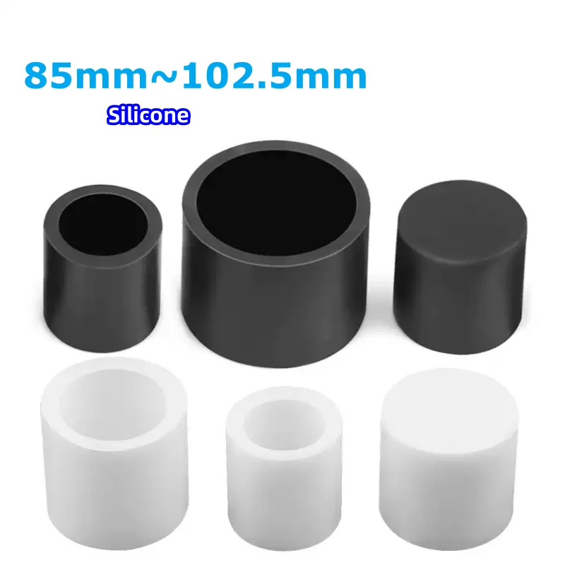 Bouchons ronds en caoutchouc de silicone, joint de protection noir, bouchon d'extrémité, couvercle d'étanchéité anti-poussière pour tuyau, tube, 2,2, meubles