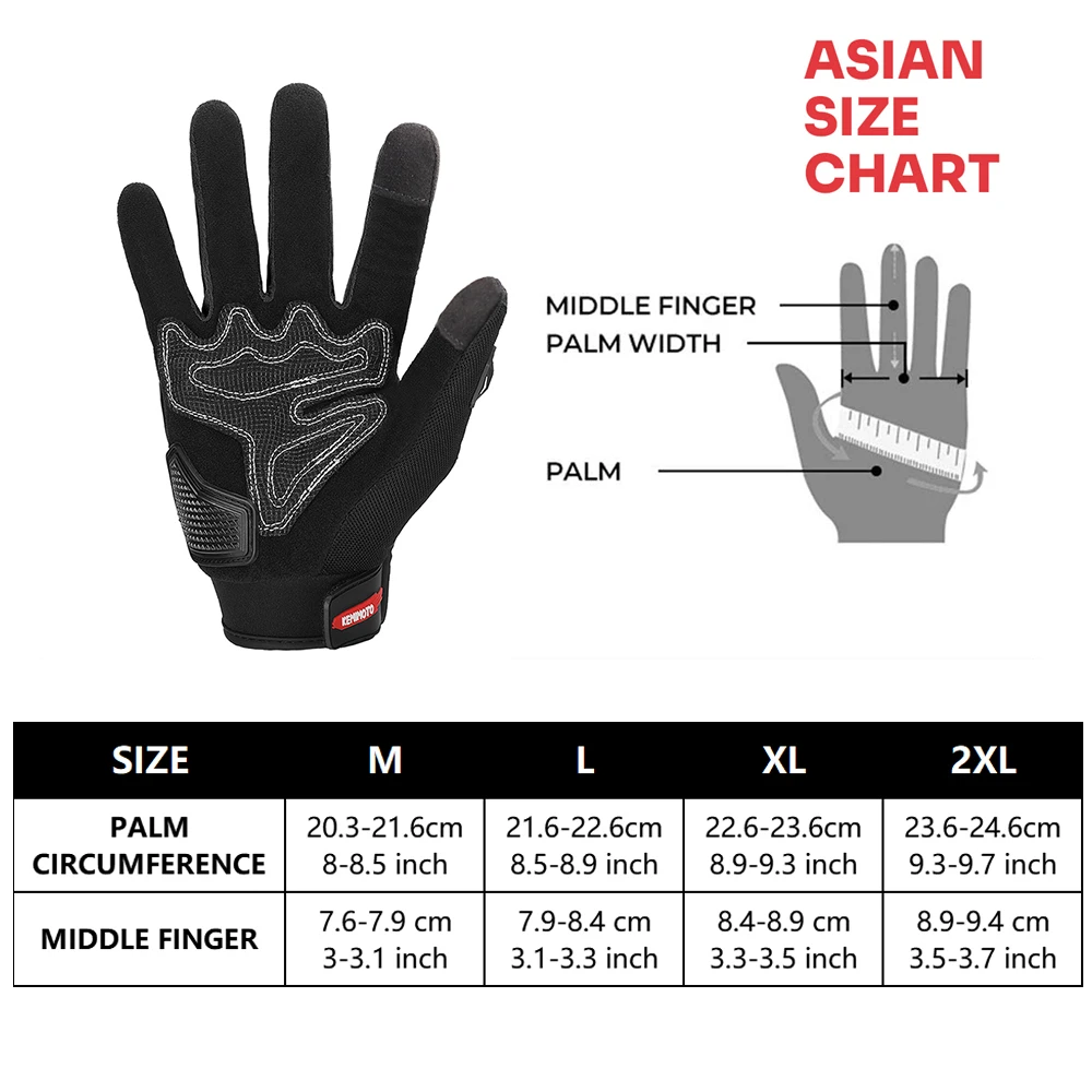 KEMITOUR Summer Motorcycle Gloves CE Touch Screen Sports Moto Luvas Protective MTB Guantes Gloves For Men Women Black image 6