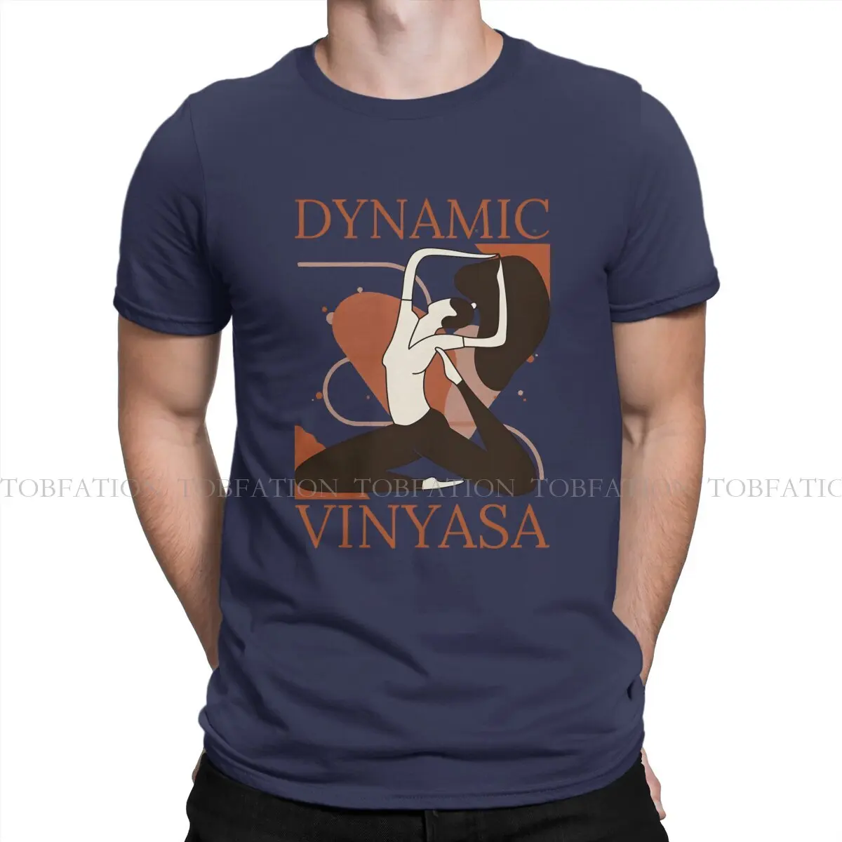 Yoga TShirt for Men DYNAMIC VINYASA Ashtanga Humor Casual Tee T Shirt Novelty Trendy