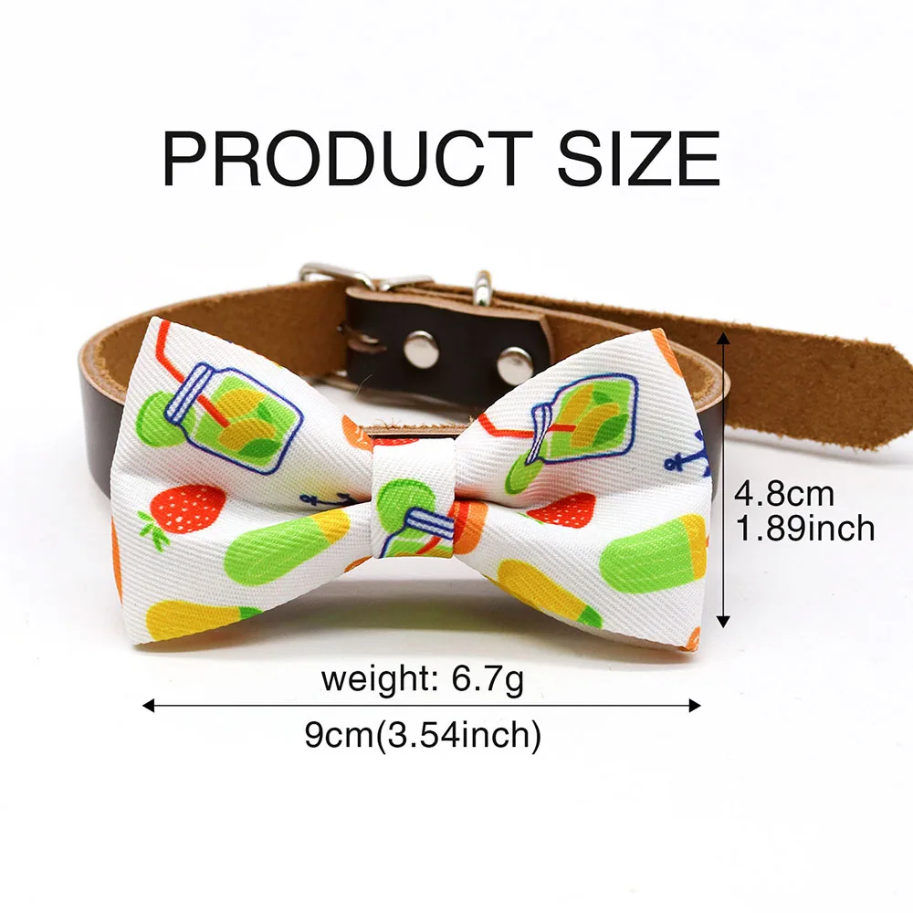 10PCS Adjustable Dog Bow Tie Collar Pet Bow Dog Cat Party Bowties Neckties Handmade Bow Pet Grooming Accessories