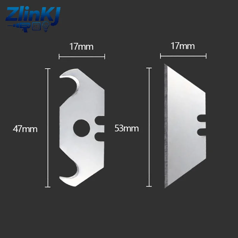10Pcs Steel Utility Knife Replacement Blades Precision Sharp Edge for Art Craft DIY Model Making Cutting