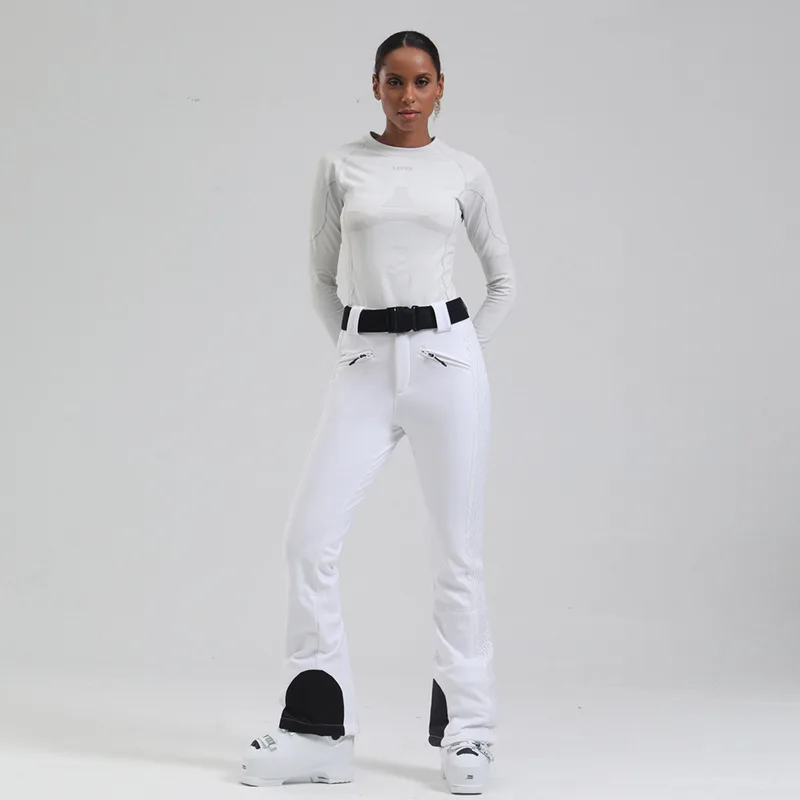 Skiing Pants Women Sport Ski Overall Windproof Waterproof Snow Clothing Mountain Slim Snowboard Wear Outdoor Winter Ski Trousers
