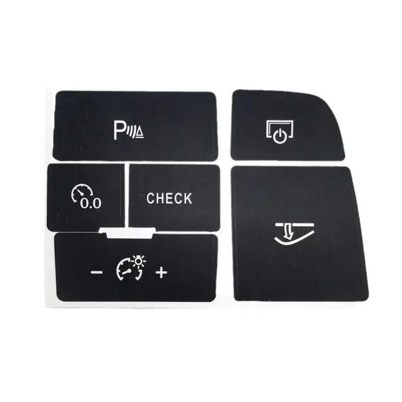 For Audi Q7 4L CD Radio Audio Button Repair Sticker 2003 To 2014 Q7 Tuning Accessories Refinishing Broken Down Console Keys