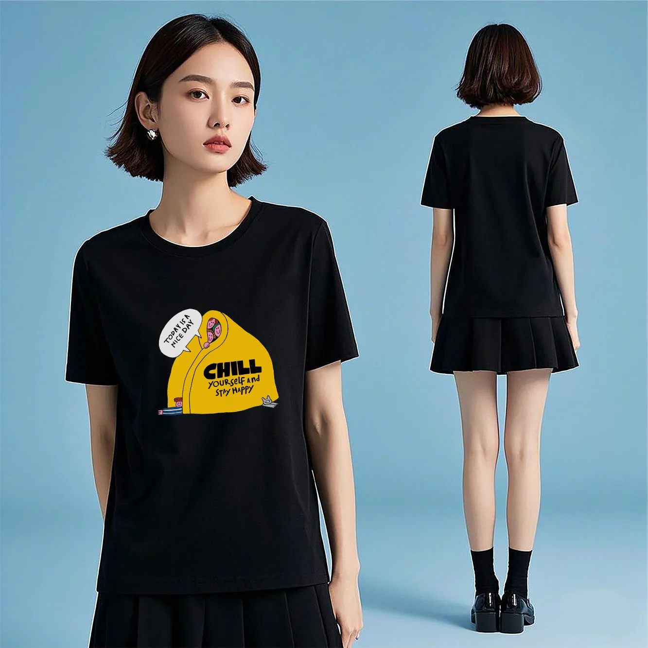 

Лучшая футболка — это модная и универсальная женская футболка с круглым вырезом и короткими рукавами, которая подходит для вас.