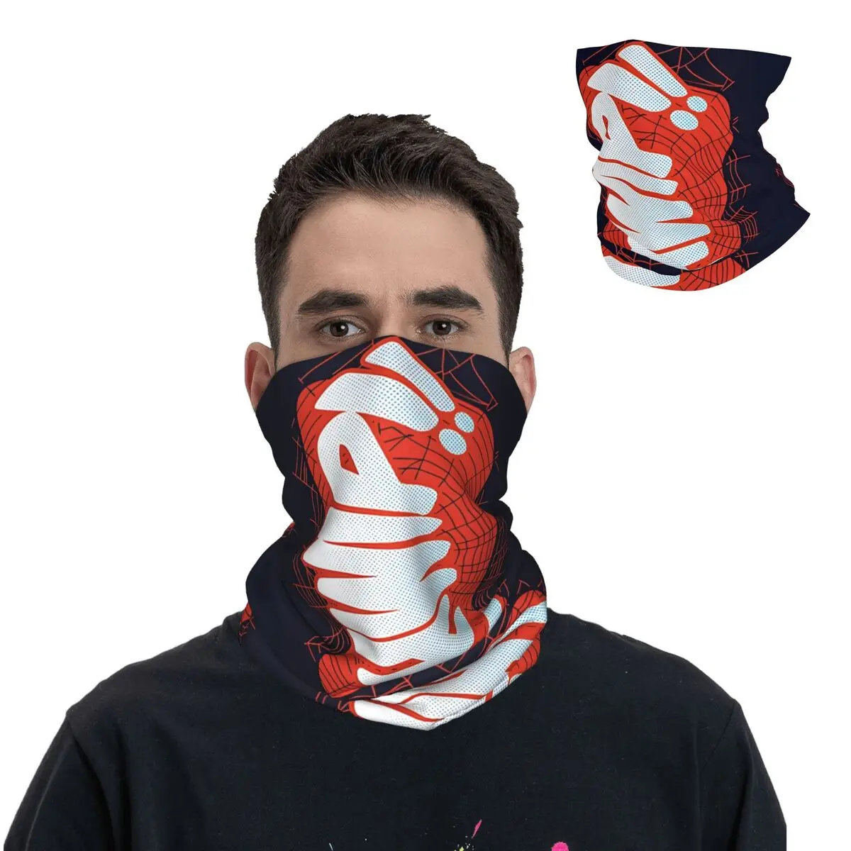 THWIP!! Bandana Neck Gaiter Motorcycle Club Marvel Comics Face Scarf Balaclava Riding Unisex Adult Winter