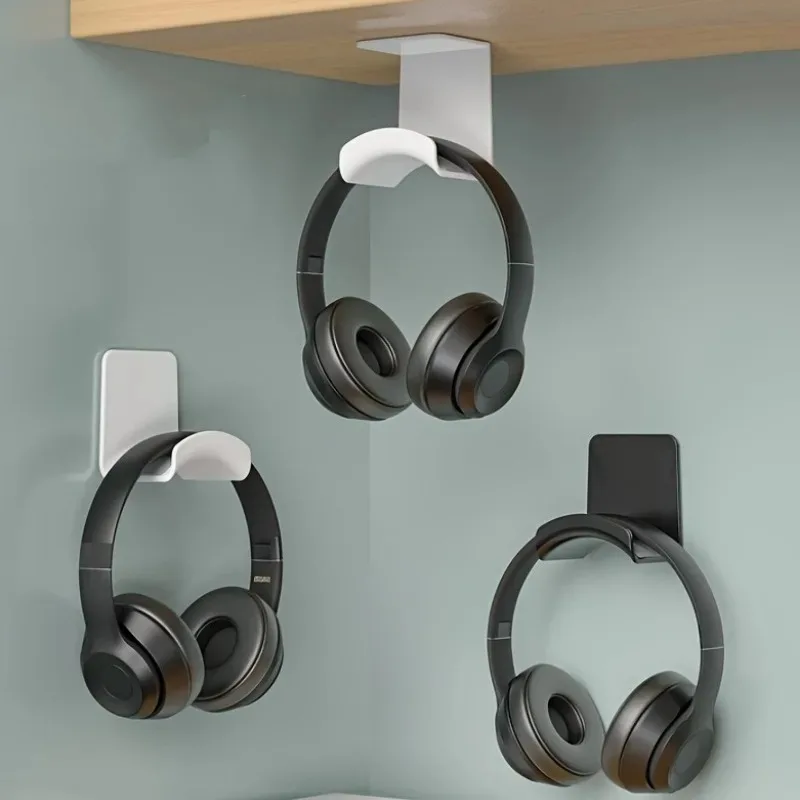 1PC Gaming Headset Holder Universal Headphone Stand Wall Mount Hanger Headset Rack Holder Support No-drill Storage Rack