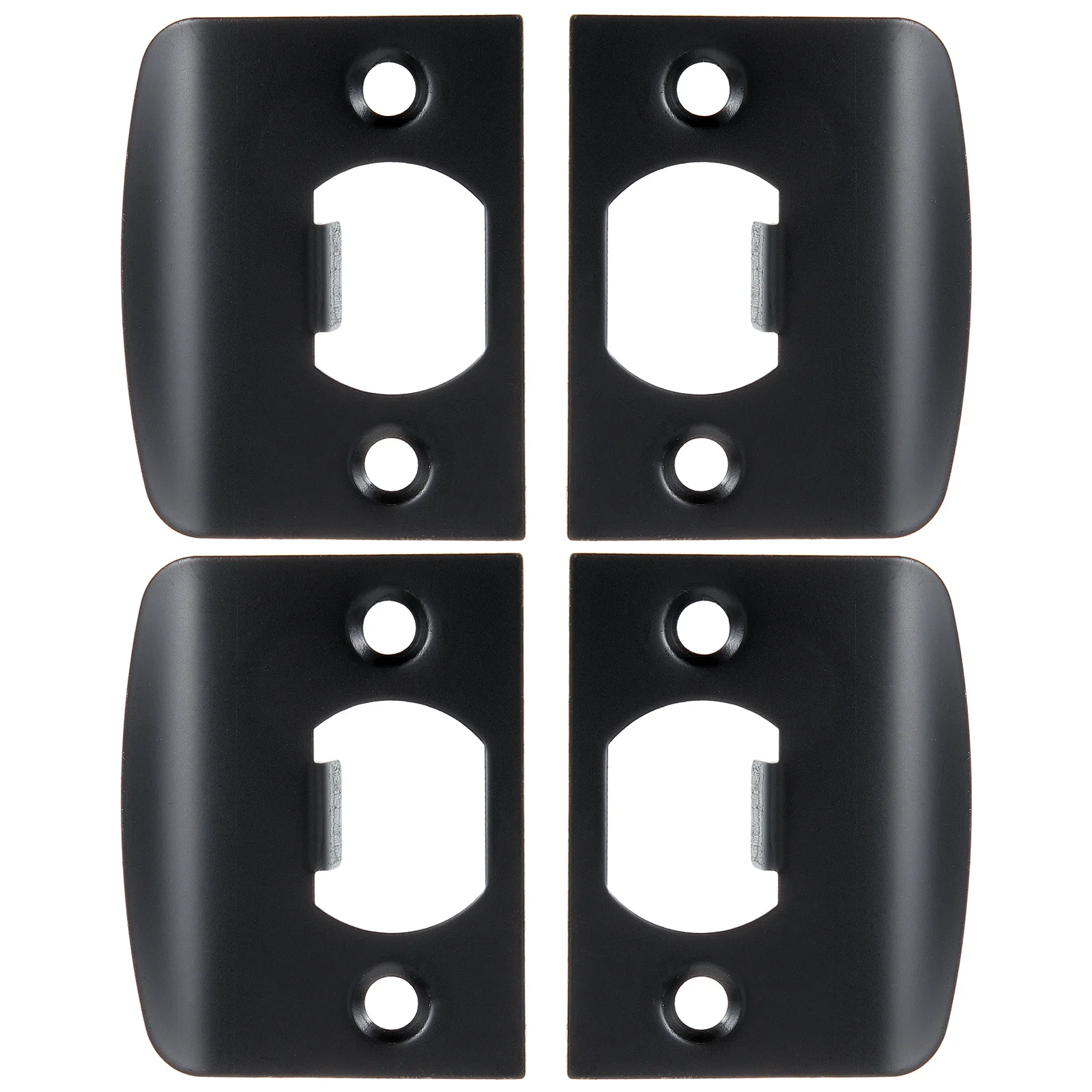 4Pcs Deadbolt Strike Plate Stainless Steel Reinforcement Door Lock Deadbolt Installation Security Plate Stainless Steel Plates
