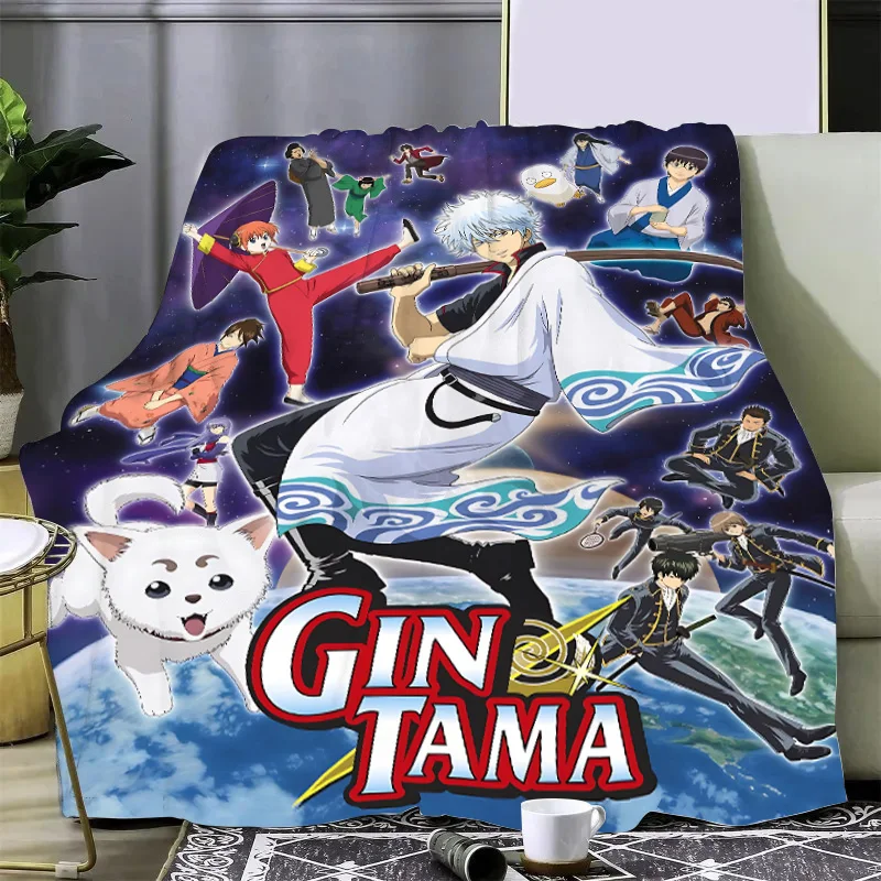 

Hot Anime Gintama Printed Blanket Picnic Blankets Warm Blanket Soft and Comfortable Blanket Home Travel Birthday Gift