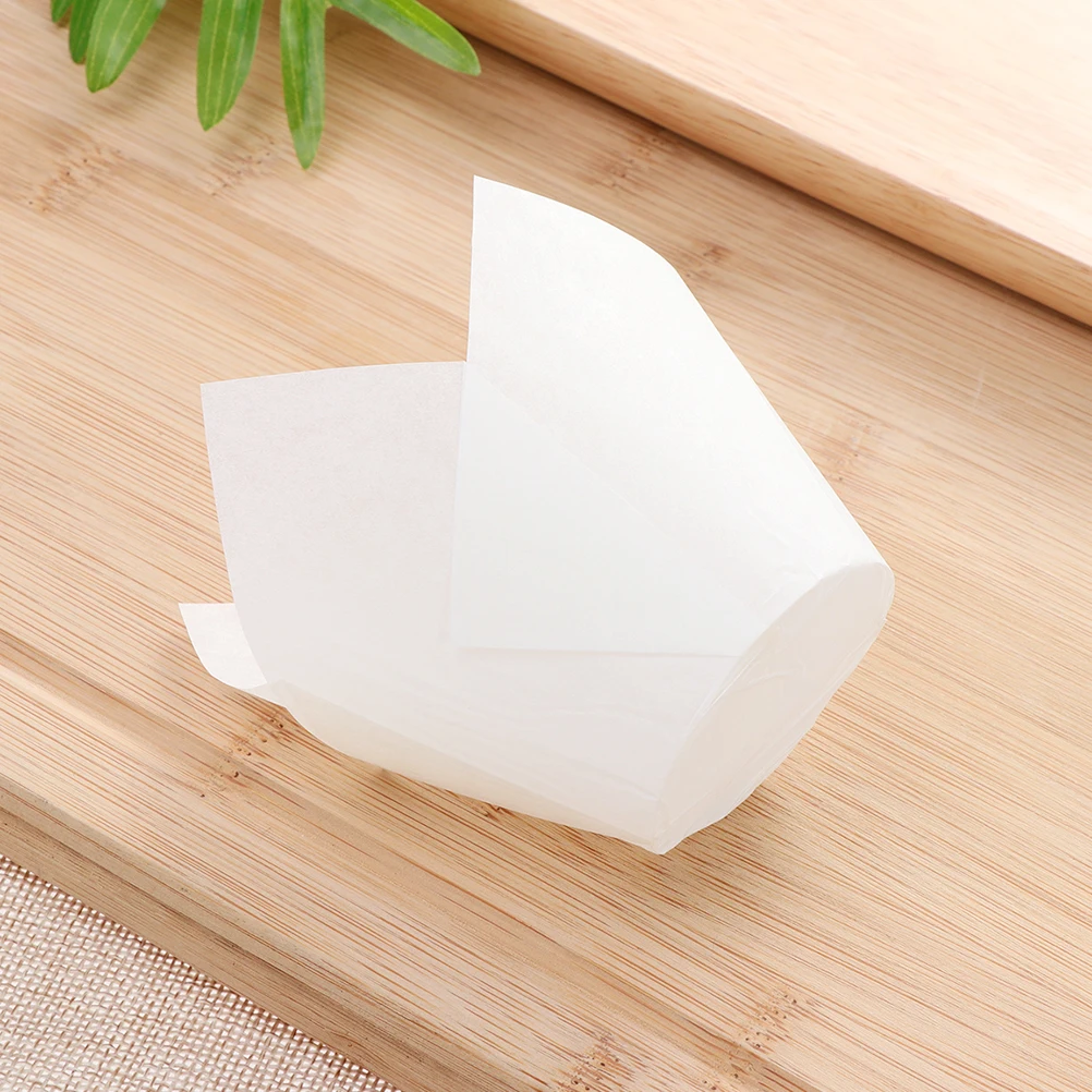 

150 Pcs Greaseproof Cupcake Cases Paper Cups Papers Holders Wrapper Package Muffin