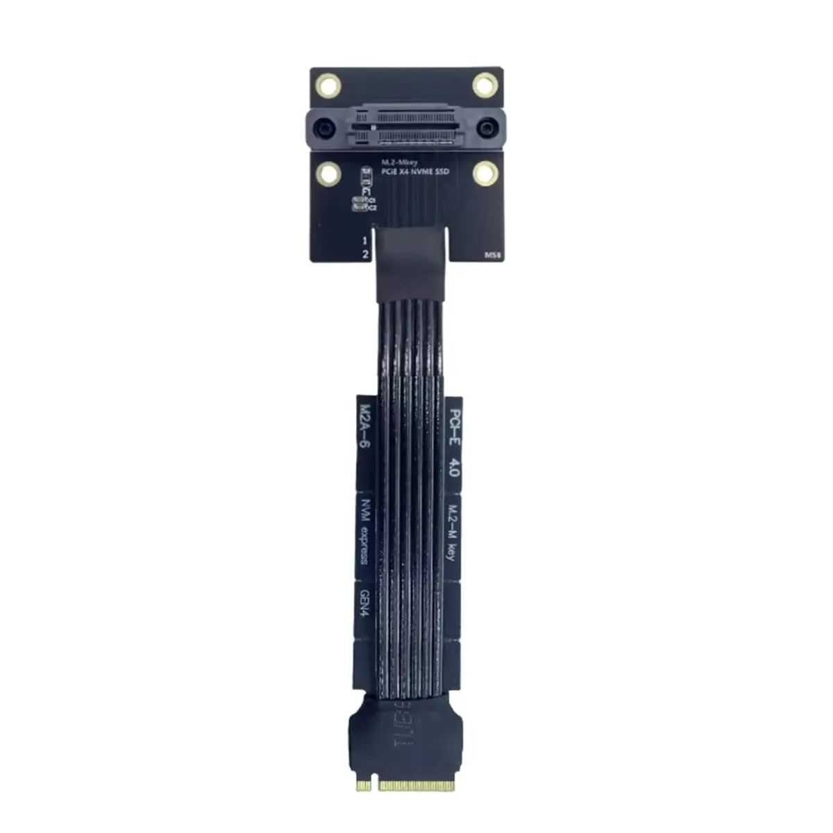[VALUE PACK]M.2 M KEY High Speed Extension Cable PCIE 4.0 for NVME SSD Cable PCI-E 8GB/S M.2 Vertical Socket 20CM