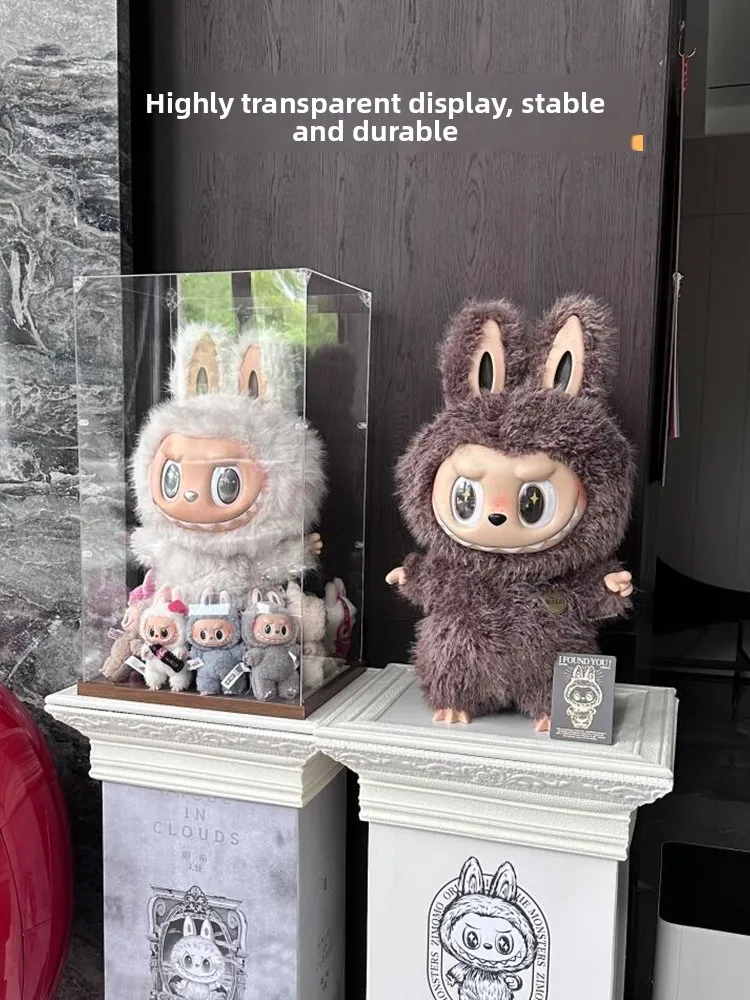 Zim Big Chief Display Box Custodia protettiva Trasparente antipolvere per BoboMai Labubu Accessorio di protezione per statuette