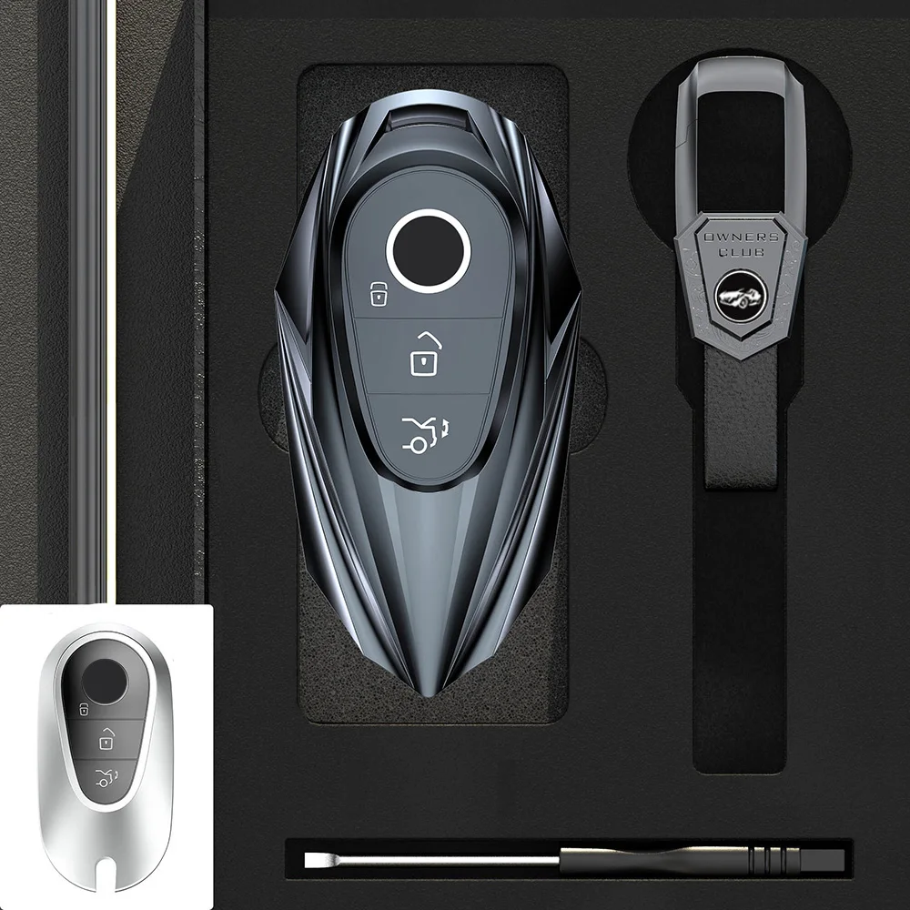 Fashion Car Remote Key Case Cover Shell For Mercedes Benz A C E S G Class GLC CLE CLA GLB GLS W177 W205 W213 W222 X167 AMG